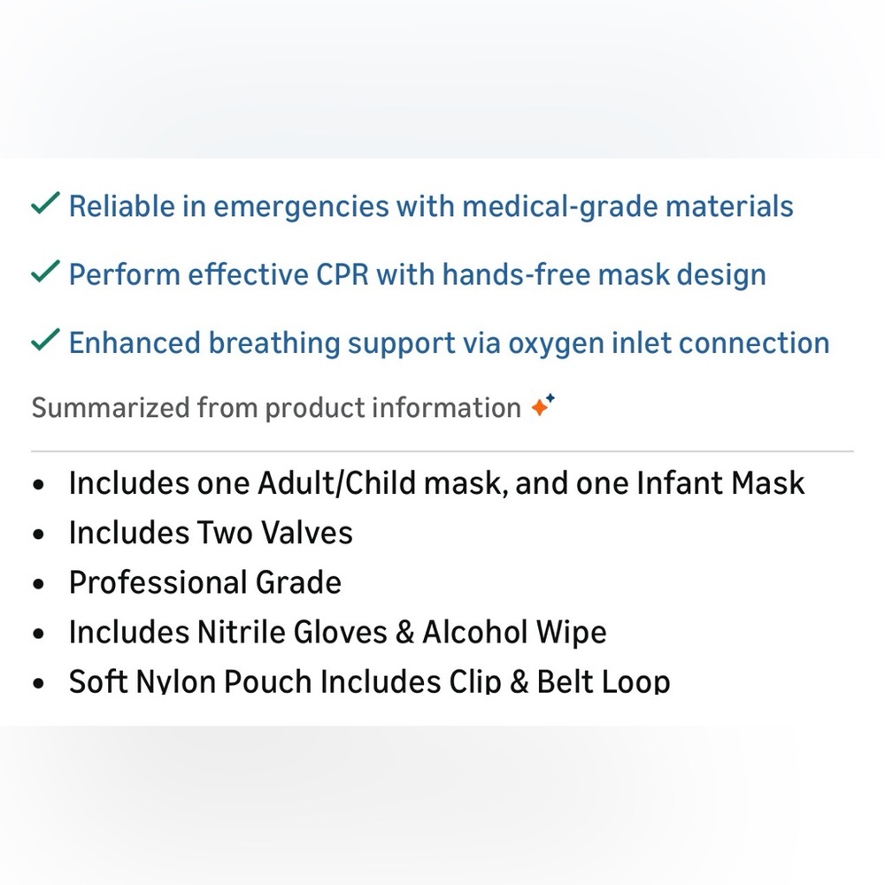 CPR Rescue Mask Kit with Red Carrying Case - Picture 6 of 10